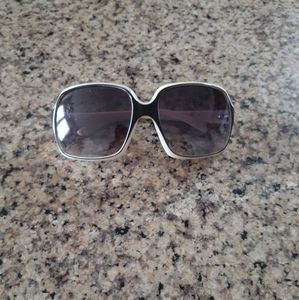 Black/White Trim Sunglasses